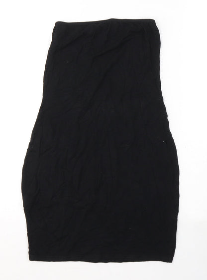 I SAW IT FIRST Womens Black  Viscose Mini  Size 8  Off the Shoulder Pullover