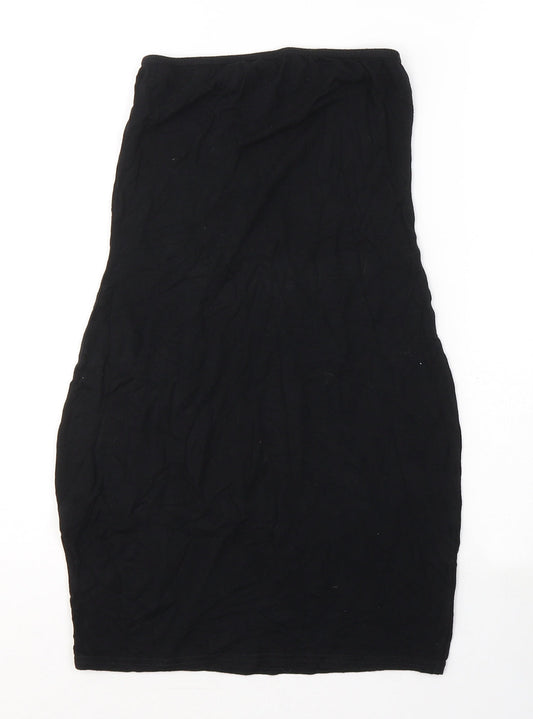I SAW IT FIRST Womens Black  Viscose Mini  Size 8  Off the Shoulder Pullover