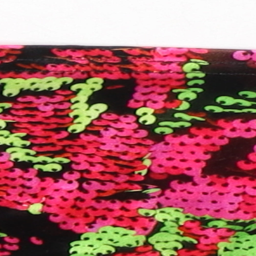 Womens UK Size 8 PRETTYLITTLETHING Multicoloured Cropped Blouse