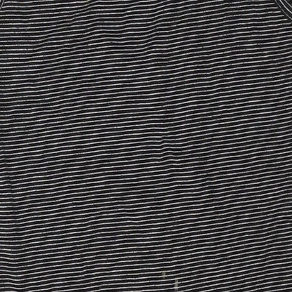 Atmosphere Womens Black Striped Cotton Bodysuit One-Piece Size 12  Button