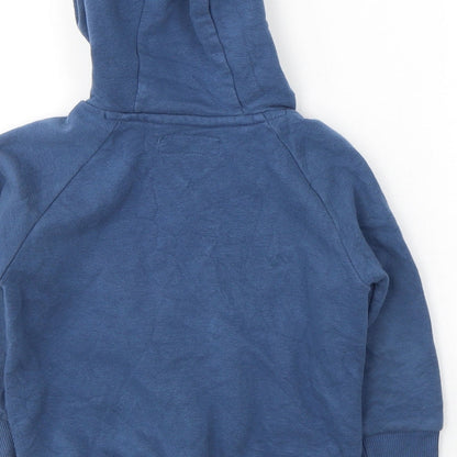George Boys Blue  Cotton Full Zip Hoodie Size 3 Years  Zip