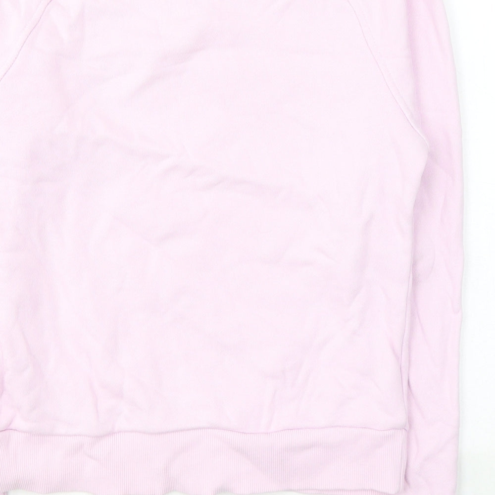 Reebok Womens Pink  Cotton Pullover Sweatshirt Size S  Pullover