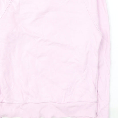 Reebok Womens Pink  Cotton Pullover Sweatshirt Size S  Pullover