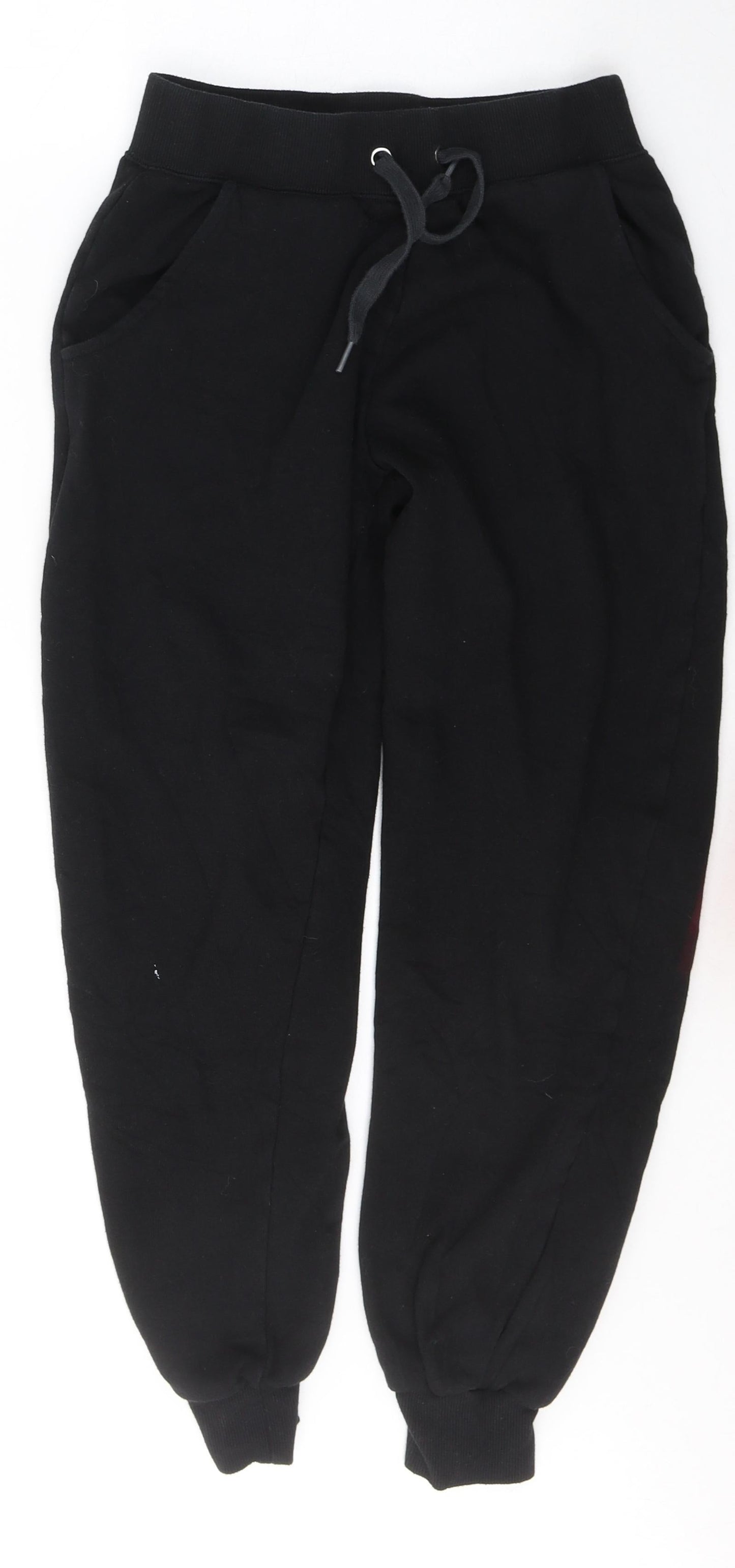 Womens UK Size XS New Look Regular Fit Sweatpants Black Trousers