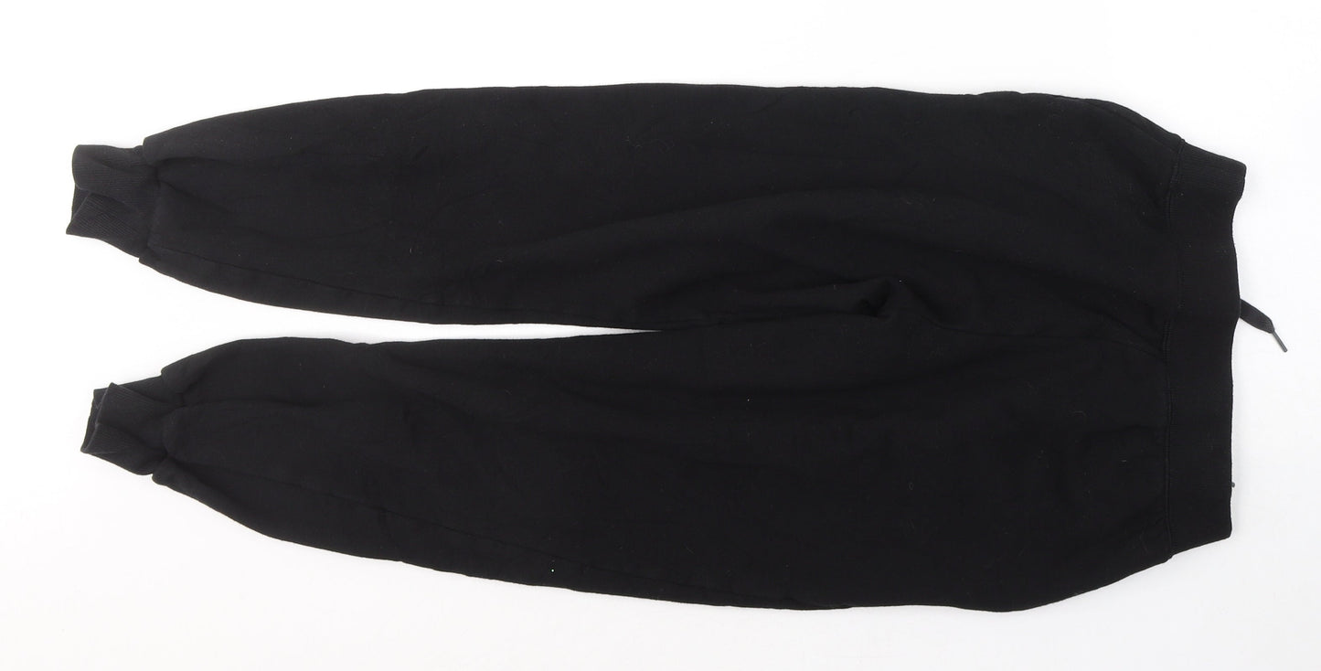 Womens UK Size XS New Look Regular Fit Sweatpants Black Trousers