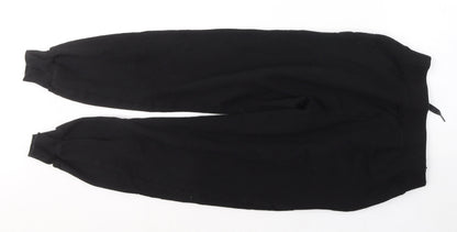 Womens UK Size XS New Look Regular Fit Sweatpants Black Trousers