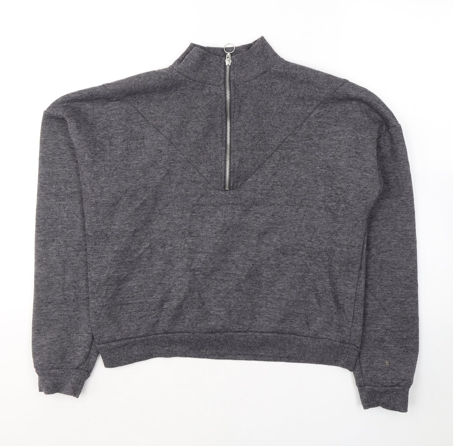 Primark Womens Grey  Cotton Pullover Sweatshirt Size 6  Pullover