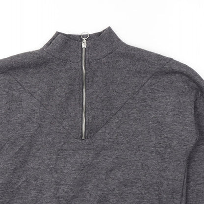 Primark Womens Grey  Cotton Pullover Sweatshirt Size 6  Pullover