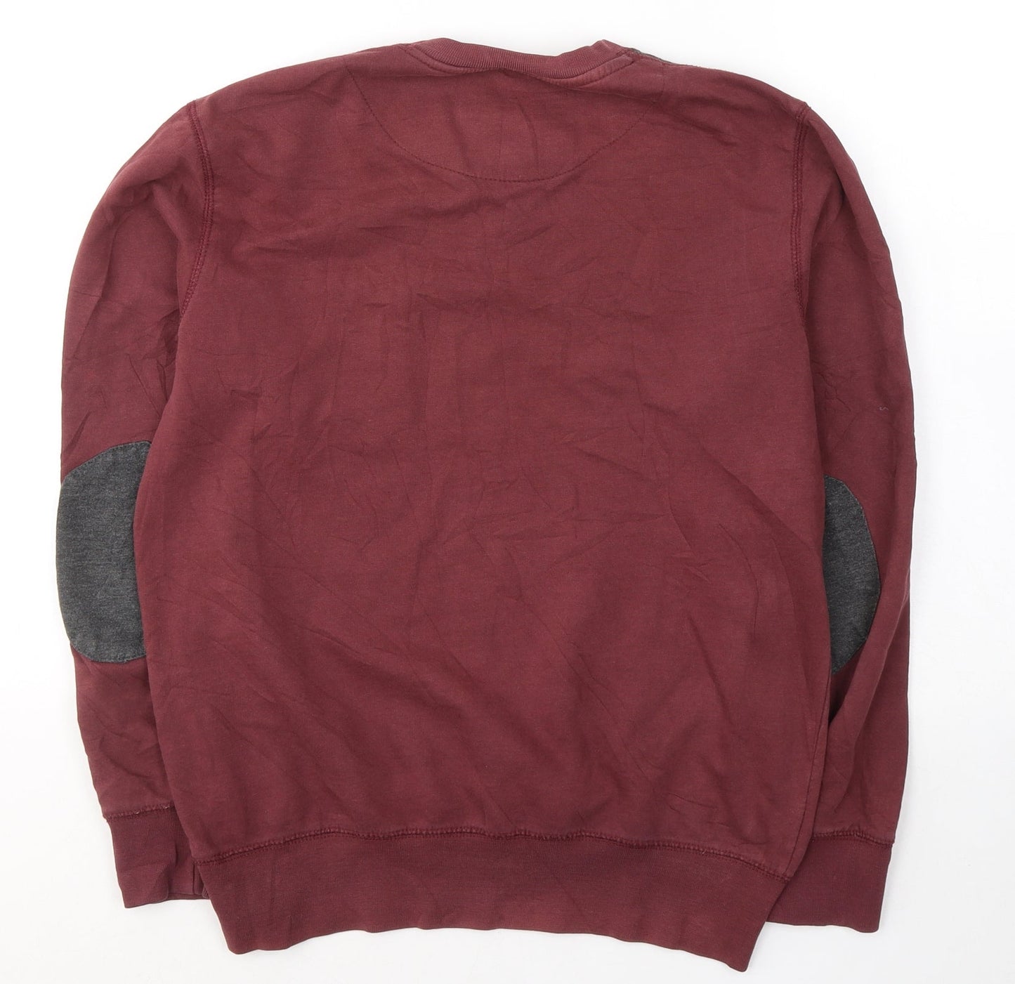 Twisted Soul Mens Red  Cotton Pullover Sweatshirt Size M