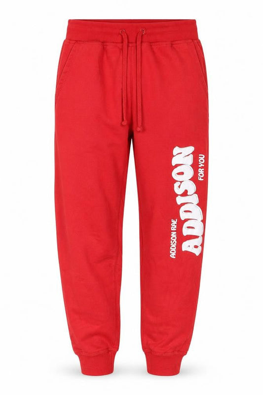 Mens UK Size S Addison Lee-activewear Regular Fit Sweatpants Red Trousers