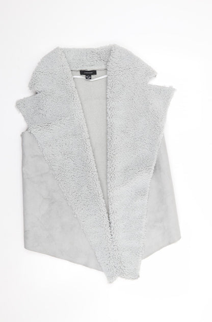 Primark Womens Grey   Gilet Coatigan Size S