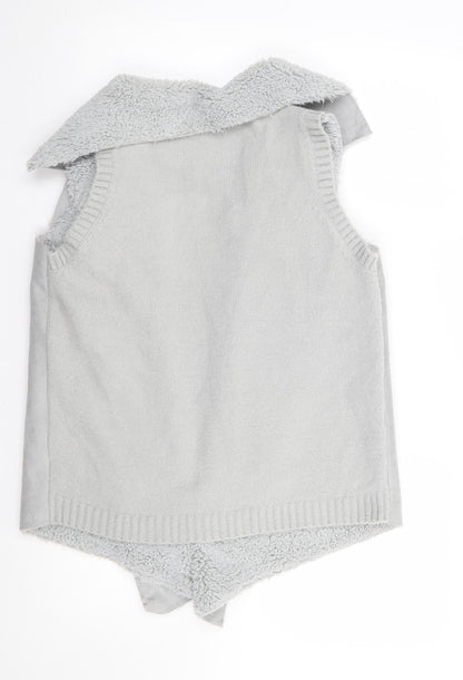 Primark Womens Grey   Gilet Coatigan Size S