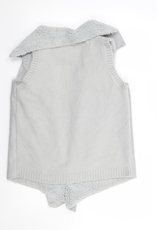 Primark Womens Grey   Gilet Coatigan Size S