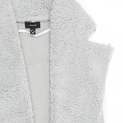 Primark Womens Grey   Gilet Coatigan Size S