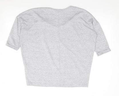 Womens UK Size S New Look Grey Pullover Jumper