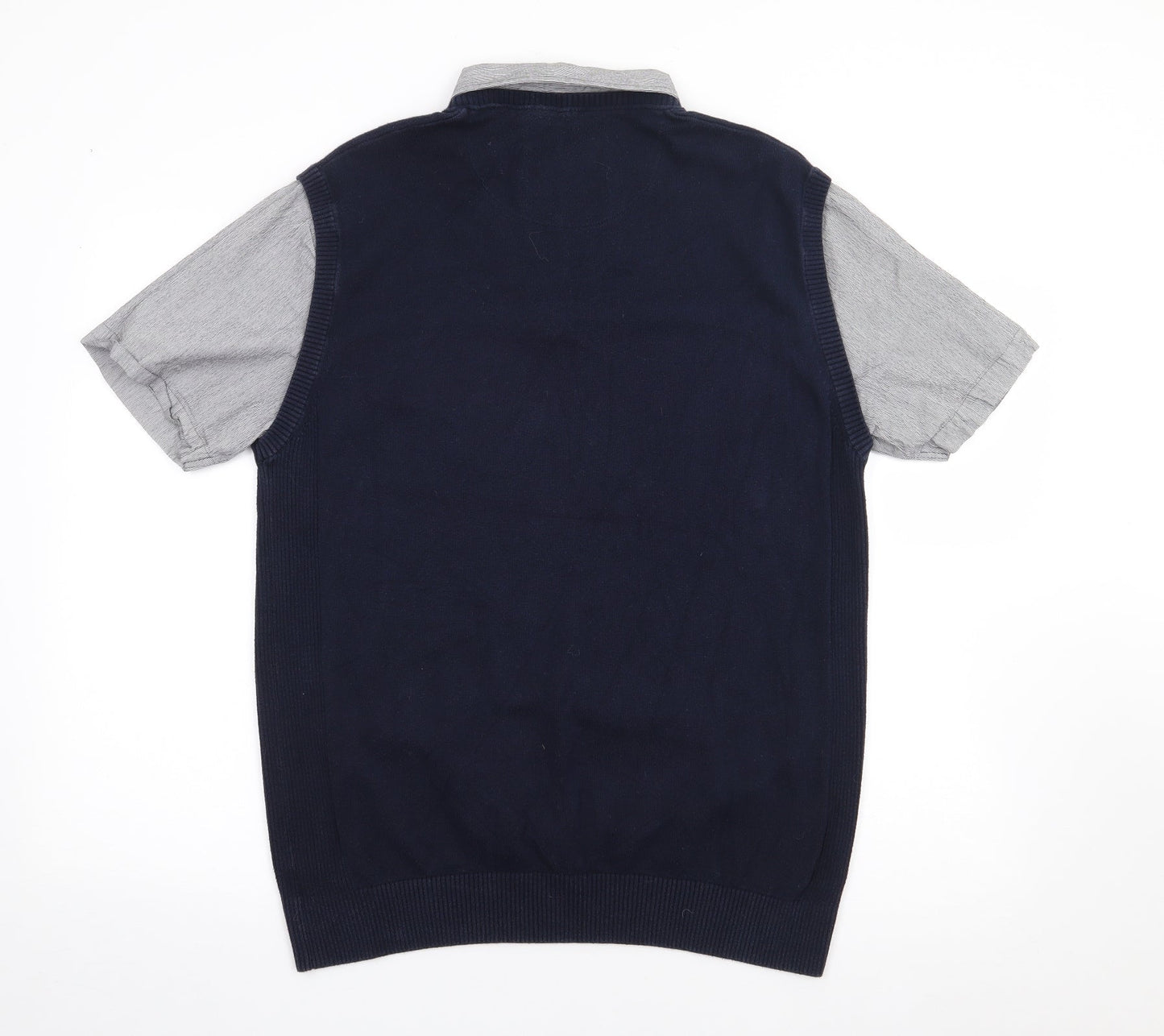 NEXT Mens Blue  Polyester  Polo Size XL Collared Pullover