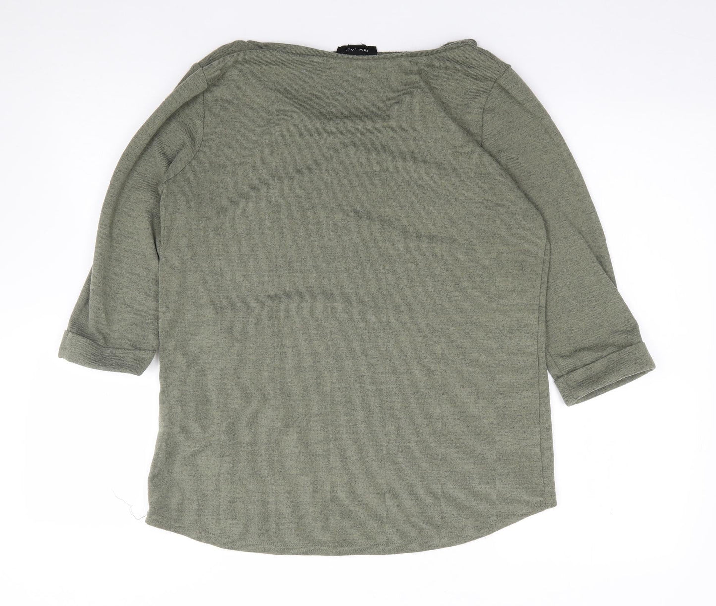 Womens UK Size 12 New Look Green Jersey T-Shirt