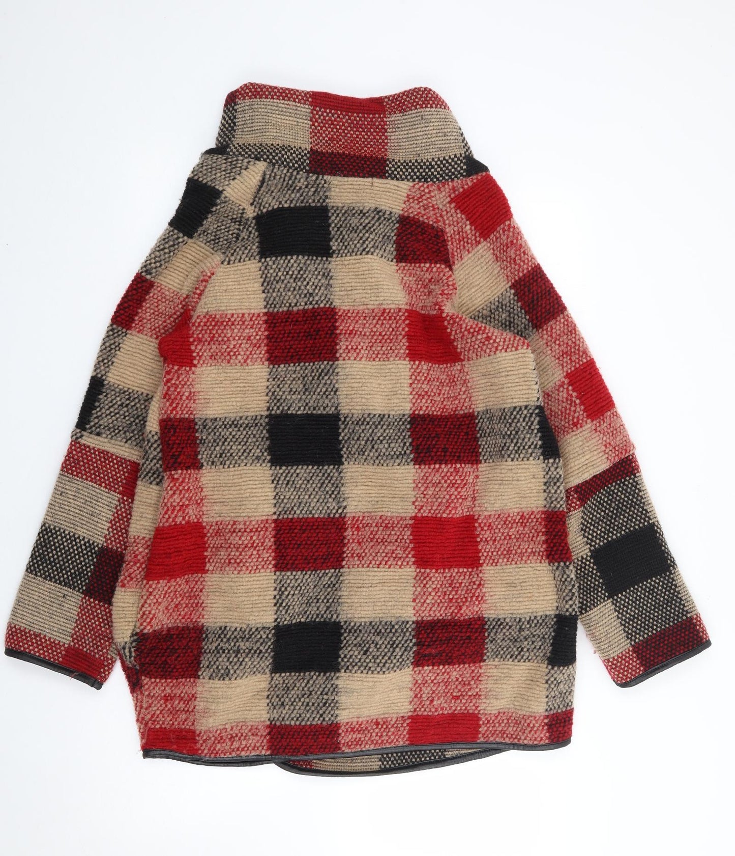 LV Clothing Womens Multicoloured Check  Jacket Coatigan Size M  Button