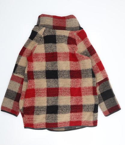 LV Clothing Womens Multicoloured Check  Jacket Coatigan Size M  Button