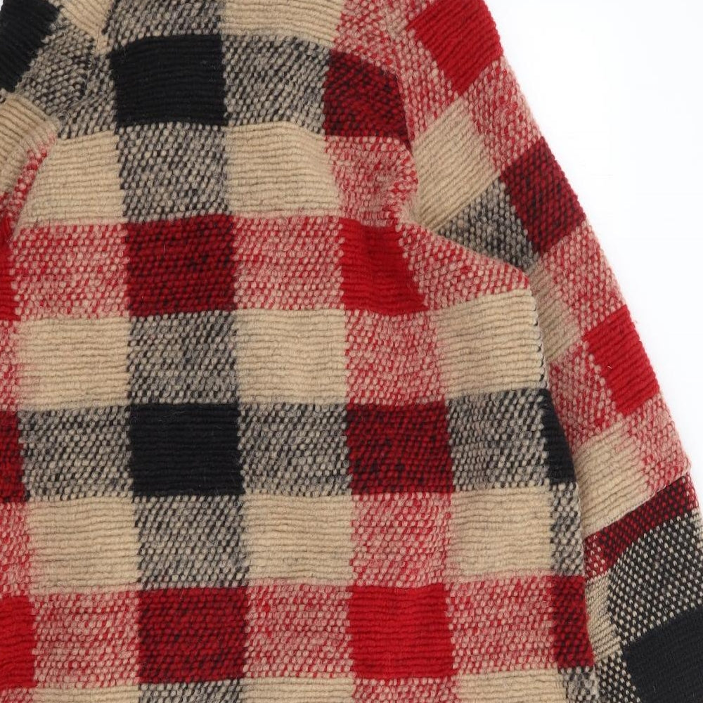 LV Clothing Womens Multicoloured Check  Jacket Coatigan Size M  Button
