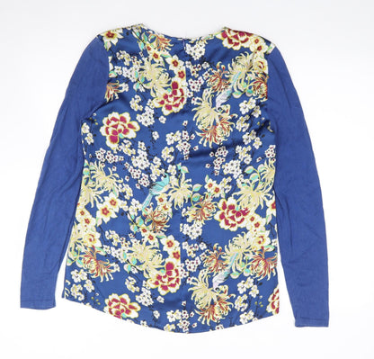 Womens UK Size 14 NEXT Blue Jersey Blouse