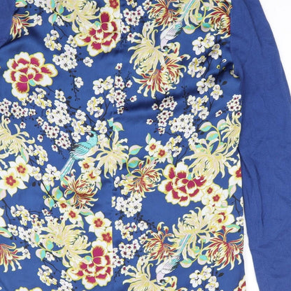 Womens UK Size 14 NEXT Blue Jersey Blouse
