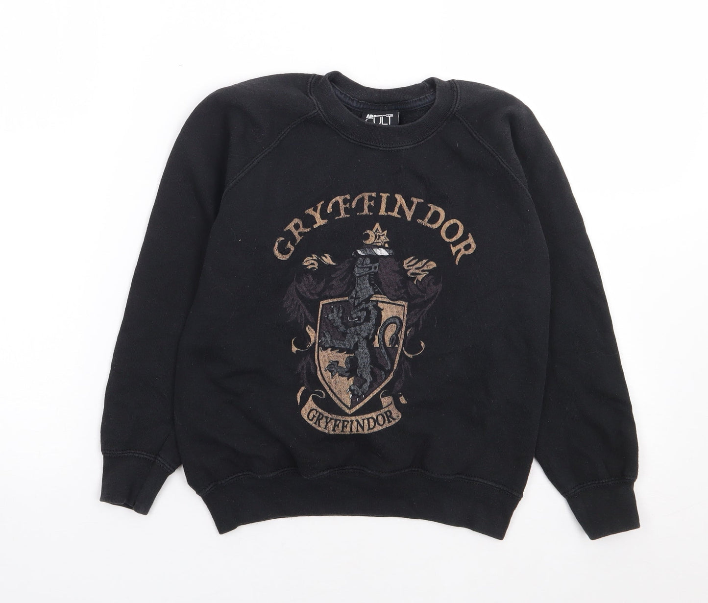 ABSOLUTE CULT Girls Black  Cotton Pullover Sweatshirt Size M  Pullover - Harry Potter