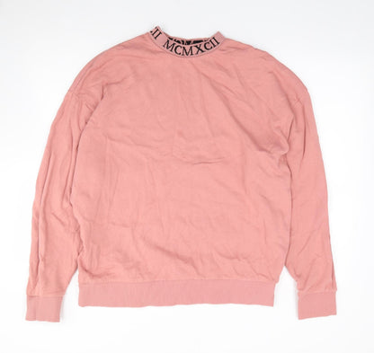 Womens UK Size L ASOS Pink Pullover Sweatshirt