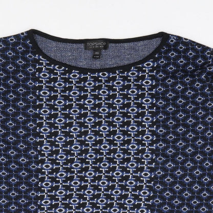 Womens UK Size 10 Topshop Blue Pullover Jumper
