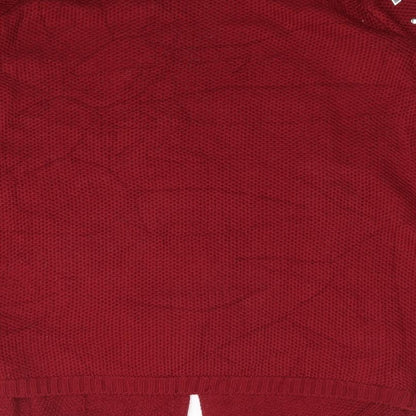 Womens UK Size M LC Waikiki Red Tunic Jumper