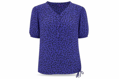 Womens UK Size 12 Mexx Purple Basic Blouse
