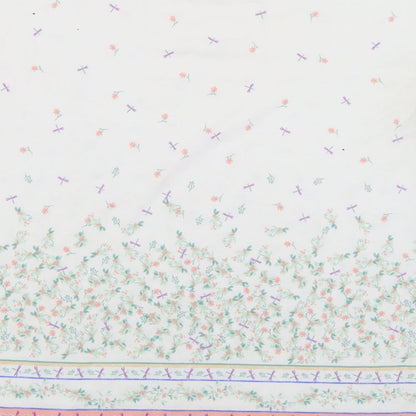 TU Womens Multicoloured Floral Polyester Basic T-Shirt Size 8 Round Neck