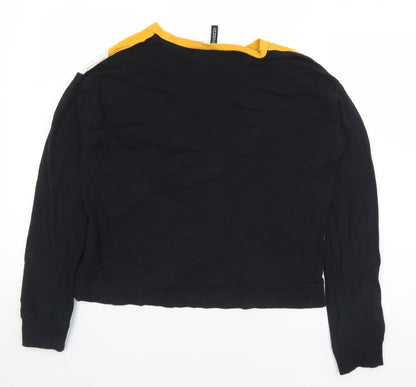 H&M Womens Multicoloured  Cotton Pullover Sweatshirt Size S