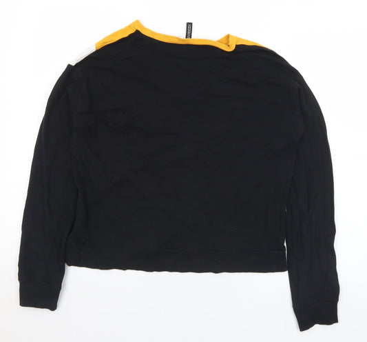 H&M Womens Multicoloured  Cotton Pullover Sweatshirt Size S