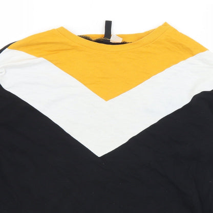 H&M Womens Multicoloured  Cotton Pullover Sweatshirt Size S