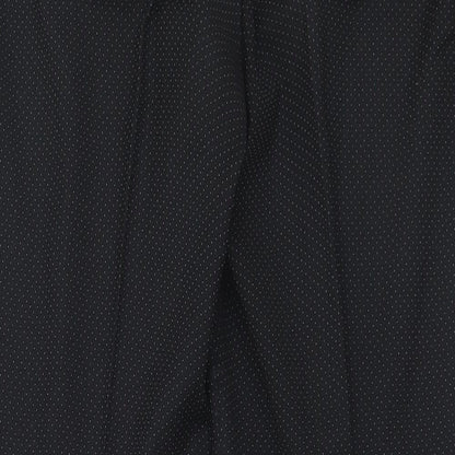NEXT Womens Black Polka Dot Polyester Trouser Suit Suit Trousers Size 14 L30 in