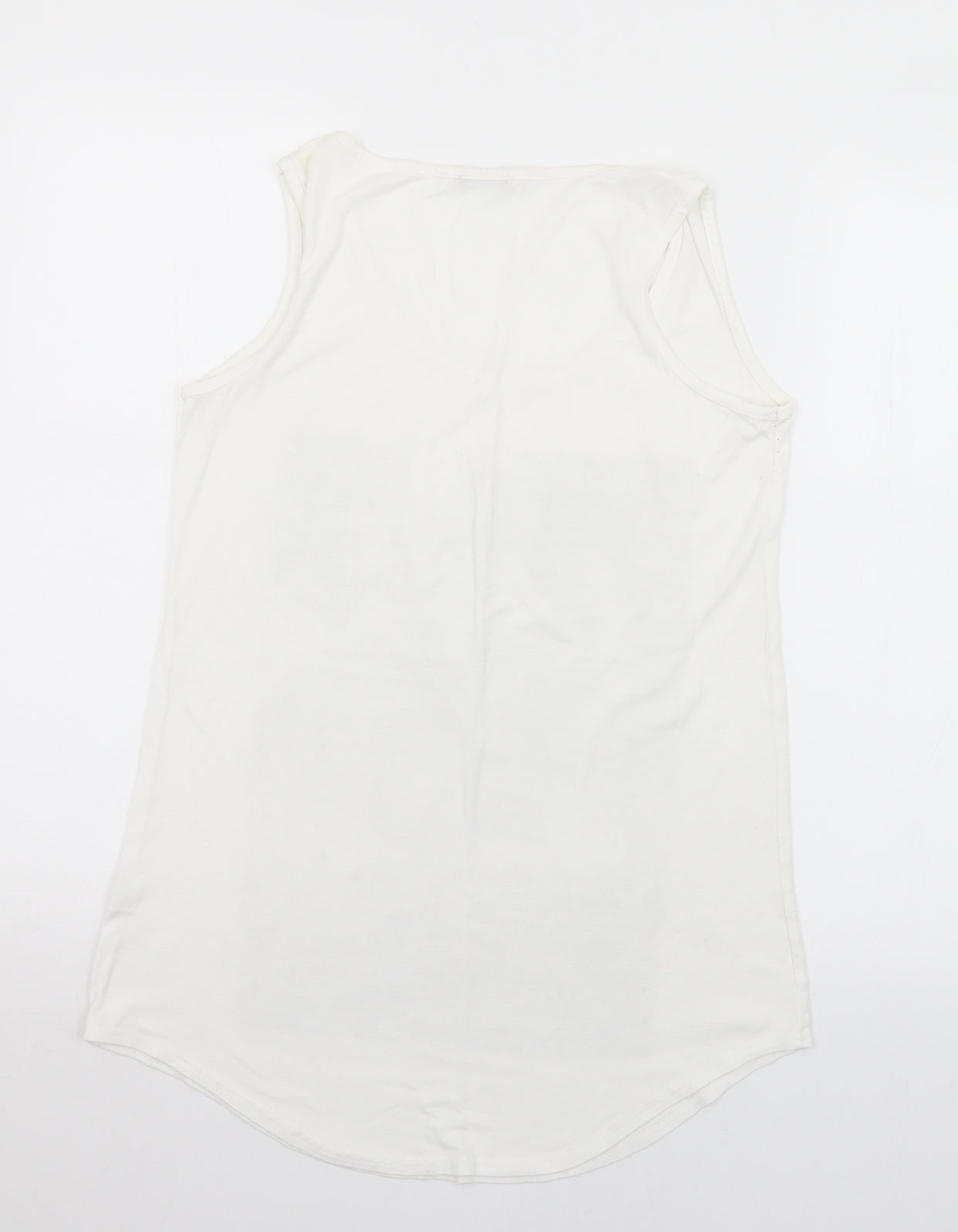 Womens UK Size S Chemistry White Camisole Tank
