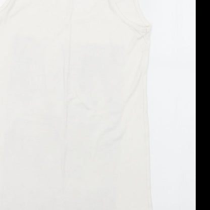 Womens UK Size S Chemistry White Camisole Tank