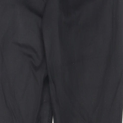 Topshop Womens Black  Cotton Skinny Jeans Size 30 in L32 in Regular Button