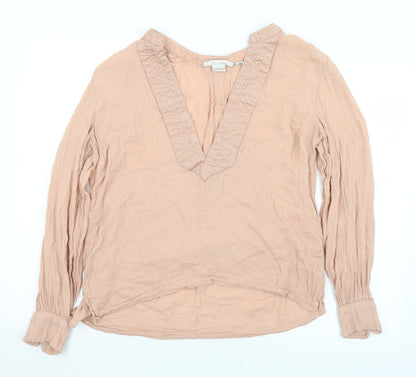 Womens UK Size 10 H&M Pink Tunic T-Shirt