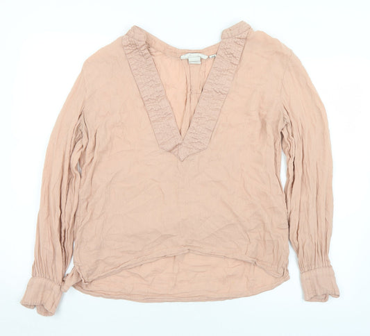 Womens UK Size 10 H&M Pink Tunic T-Shirt