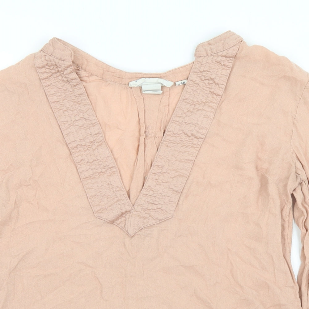 Womens UK Size 10 H&M Pink Tunic T-Shirt
