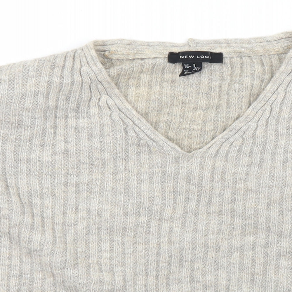 Womens UK Size S New Look Grey Pullover Jumper