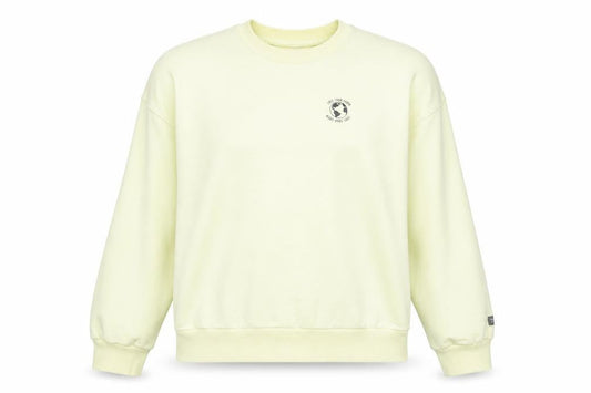 Womens UK Size M Divided Yellow Pullover Sweatshirt