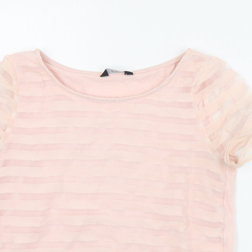 Womens UK Size 6 F&F Pink Basic Blouse