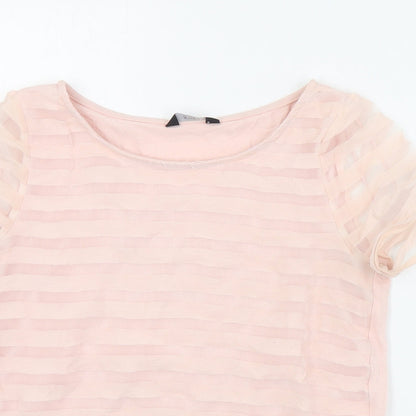 Womens UK Size 6 F&F Pink Basic Blouse