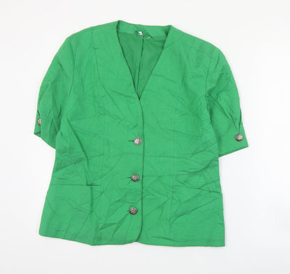 Womens UK Size 12 Preworn Green Jacket