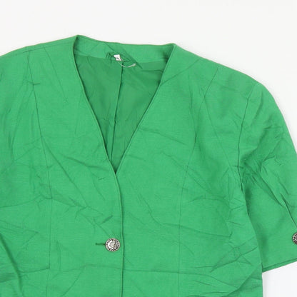 Womens UK Size 12 Preworn Green Jacket