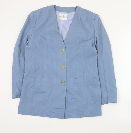 Originals Womens Blue   Jacket Blazer Size 10  Button