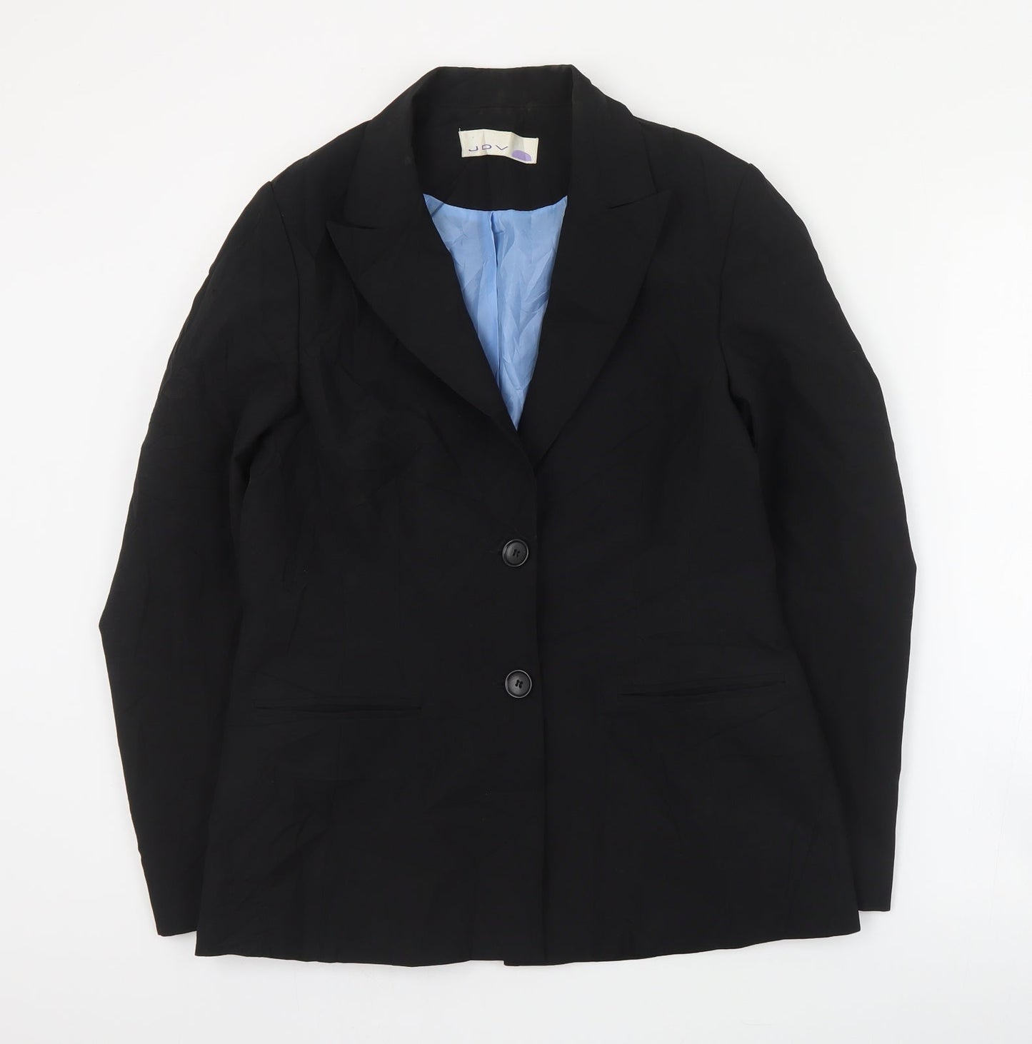 JDV Womens Black  Polyester Jacket Suit Jacket Size 12